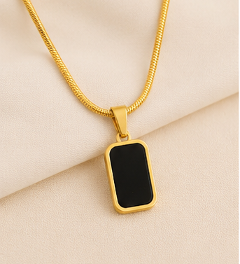 Anti Tarnish Black Pendant Necklaces for Women and girls
