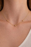 Golden Round Ball Luna Chain for Girls and Women