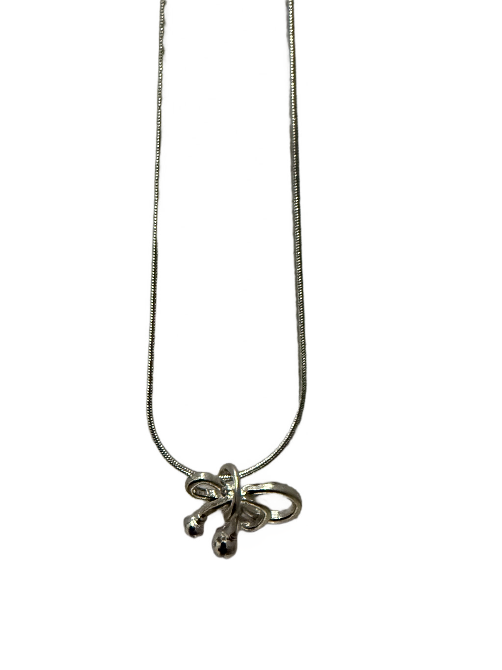 Silver Plated Bow Knot Pendant Necklace for Women –  Fashion Jewellery