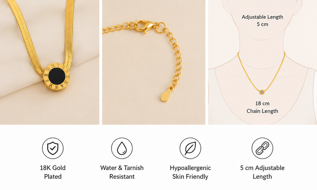 Snack Chain Round Pendant