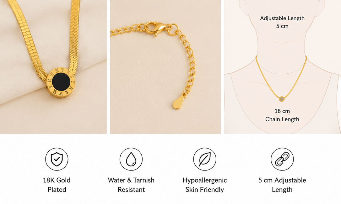 Snack Chain Round Pendant