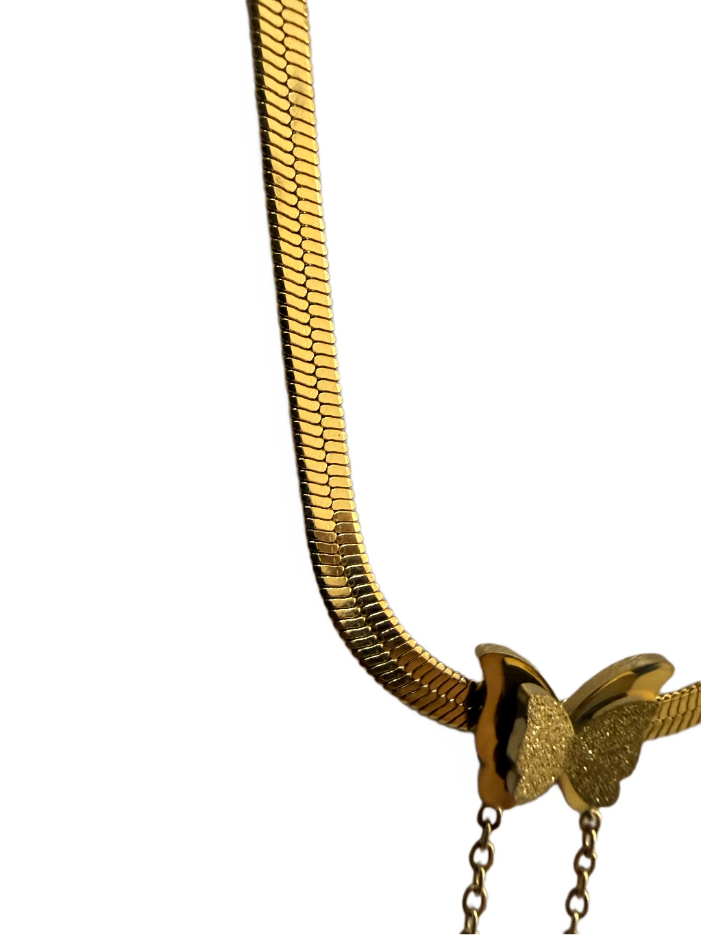Butterfly Luxe Snake Chain Necklace