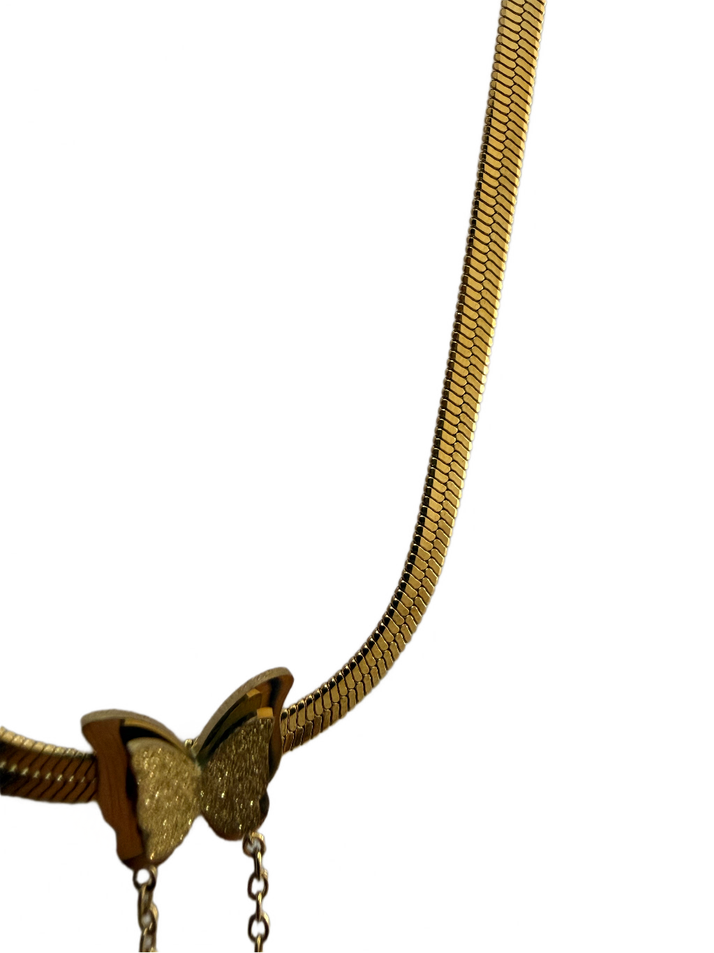 Butterfly Luxe Snake Chain Necklace