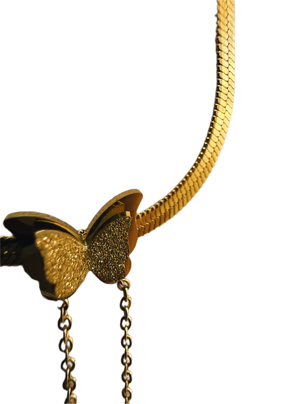 Butterfly Luxe Snake Chain Necklace